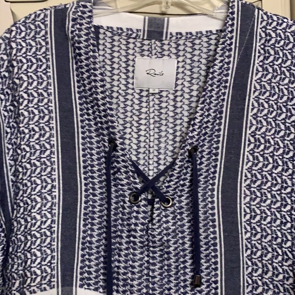 Rails X Anthropologie women’s Lily Sapphire Jacquard boho Top Blouse XS - Picture 5 of 10